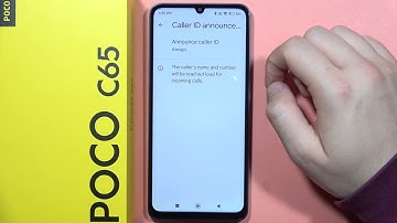 POCO C65: Enable Announce Caller ID Function #pocophone