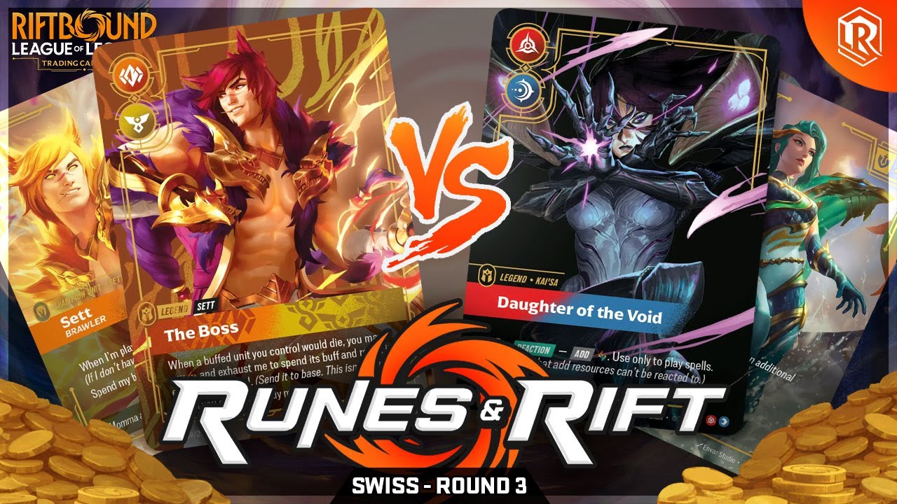 $400 Riftbound Cash Cup Tournament – Round 3 | Sett vs Kai'Sa | Runes & Rift