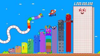 Number Snake Phase 100 Escapes the Giant Blocks 1 BILLION Maze