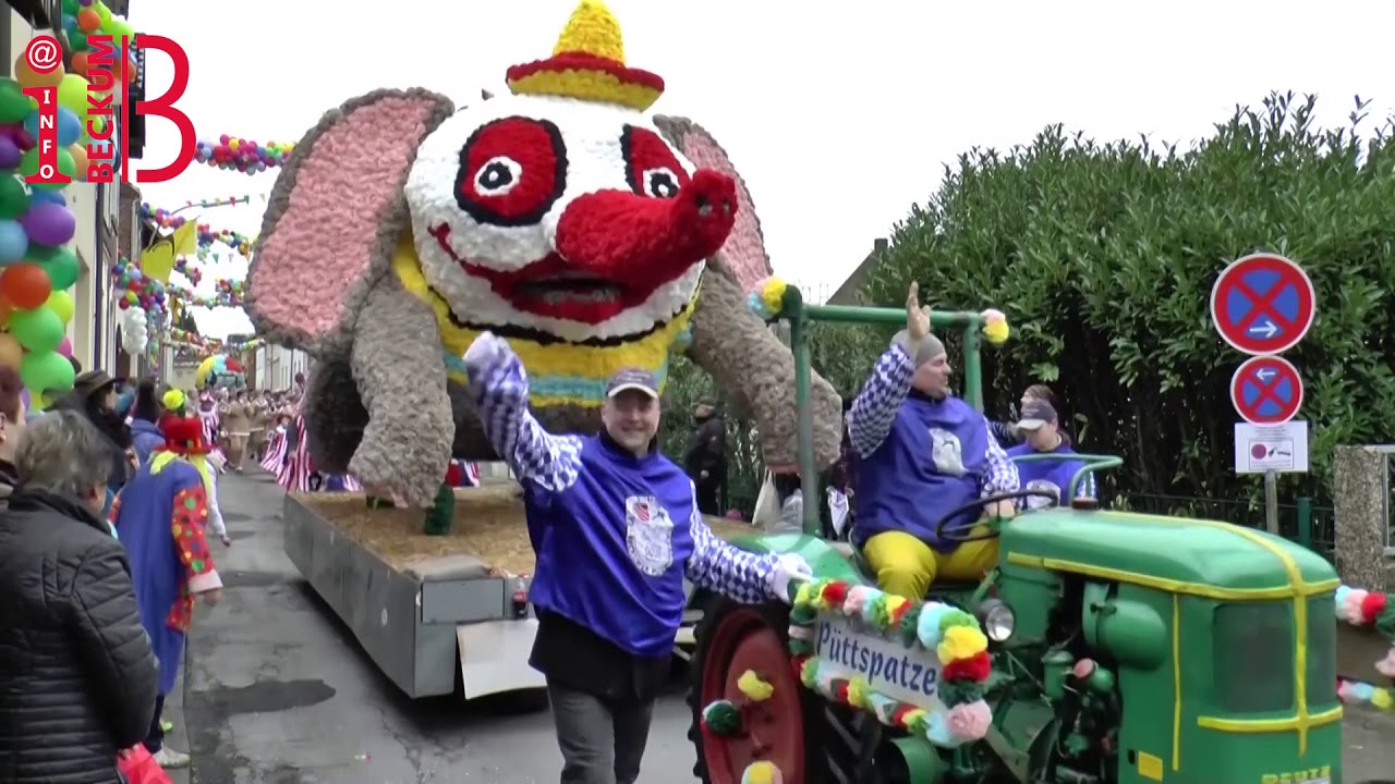 Rosenmontagszug 2020, in Beckum