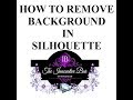 How to remove background in Silhouette Studio