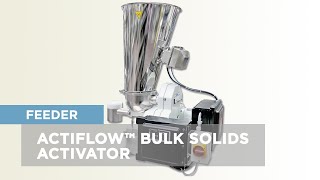 Coperion K-Tron ActiFlow™ bulk solid activator - How to prevent bridging and ratholing