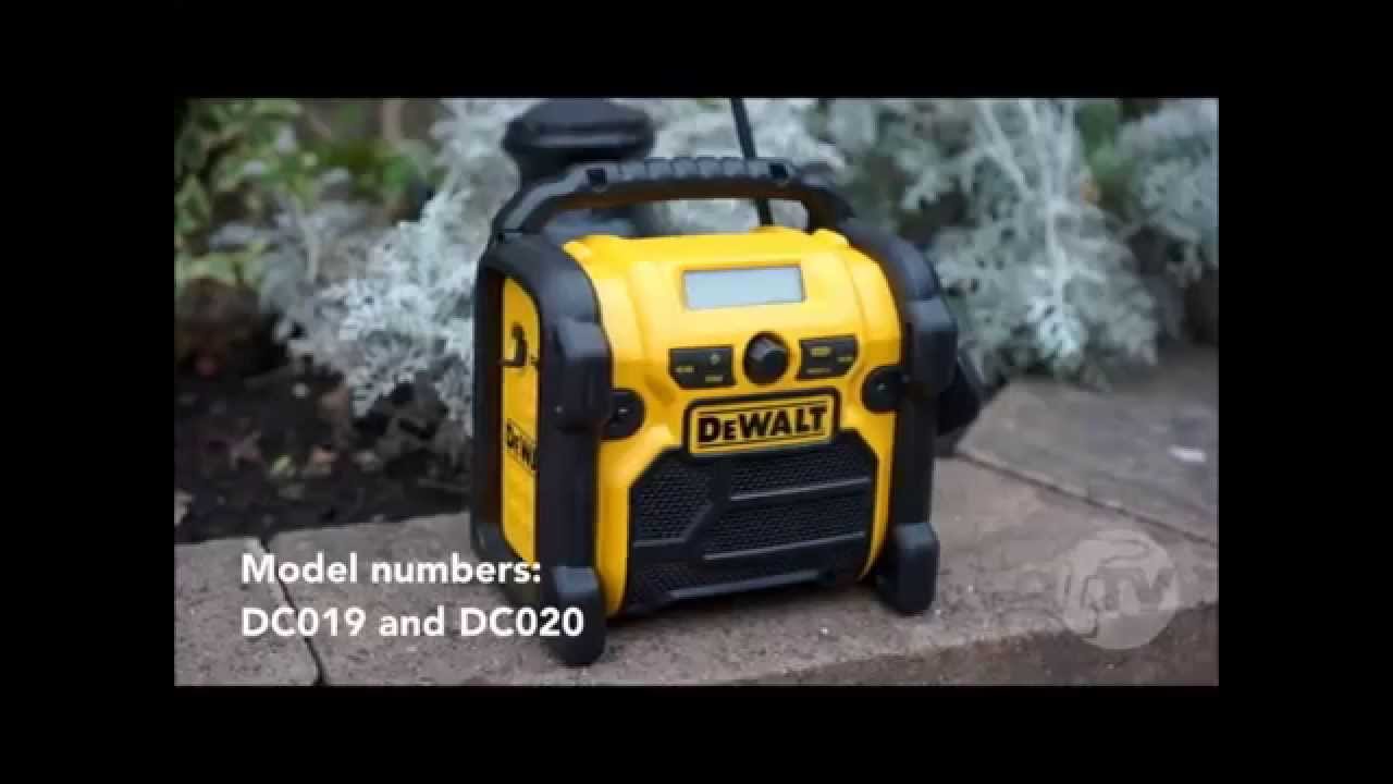 Wat dan ook Fauteuil aluminium Radio DeWalt DCR019 - YouTube