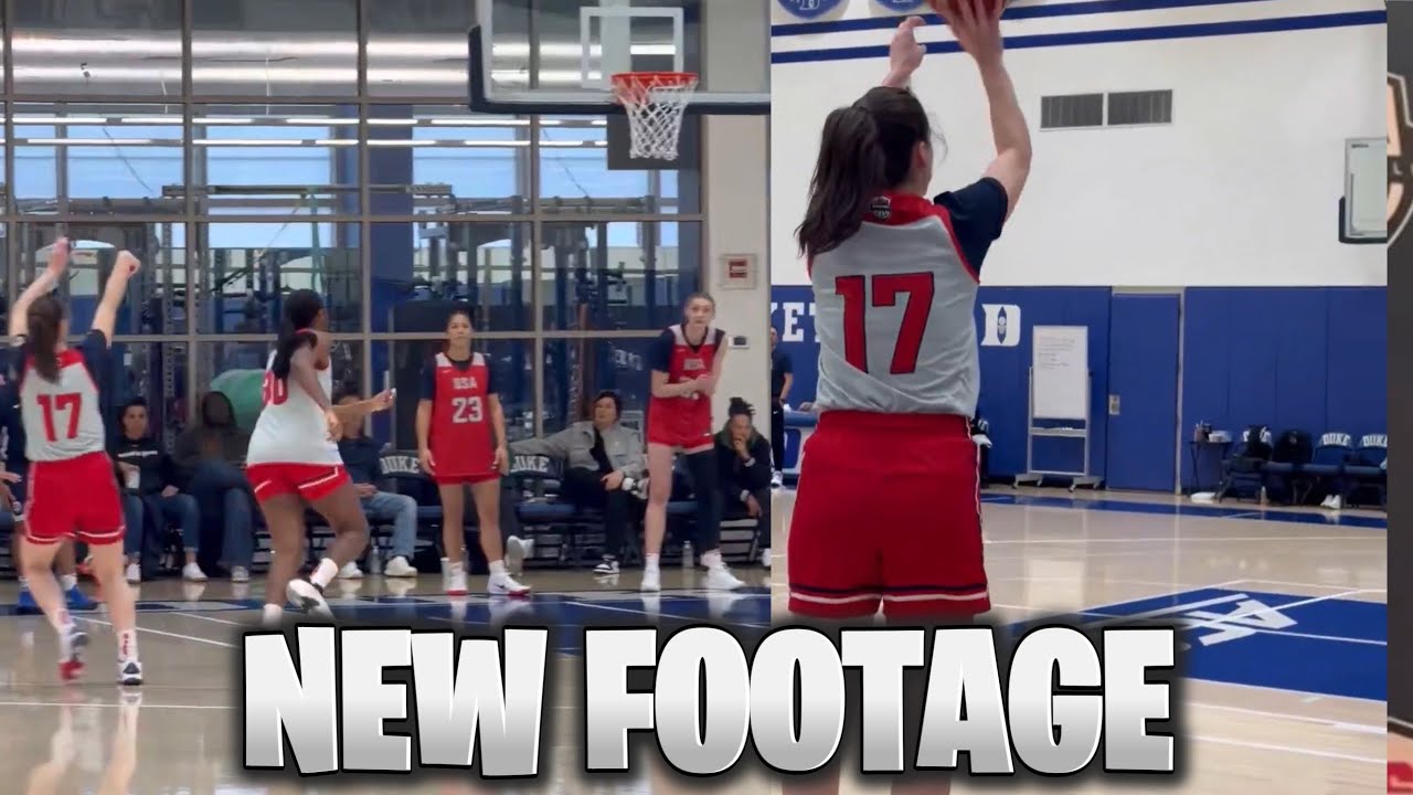 Caitlin Clark BACK SHOOTING LOGO 3s IN DAY 3 TEAM USA PRACTICE FOOTAGE…
