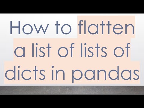 How to flatten