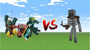 mutant skeleton vs Fanon Mutant | Minecraft Mob Battle