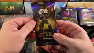 star wars unlimited booster box shadows of the galaxy Wars: 3 uncommon cards Star Wars: Unlimited TCG Booster