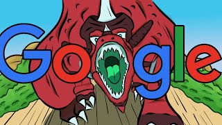 Hice el Dino de GOOGLE animado...