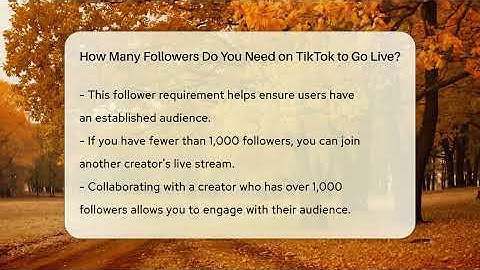 How Many Followers Do You Need on TikTok to Go Live? - Everyday-Networking
