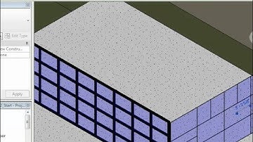 Revit Architecture - Adding and Removing Curtain Grids and Mullions