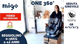 Migo One 360 ISOFIX Car Seat 0-36 kg with 360° Rotating Seat Group 0/1/2/3