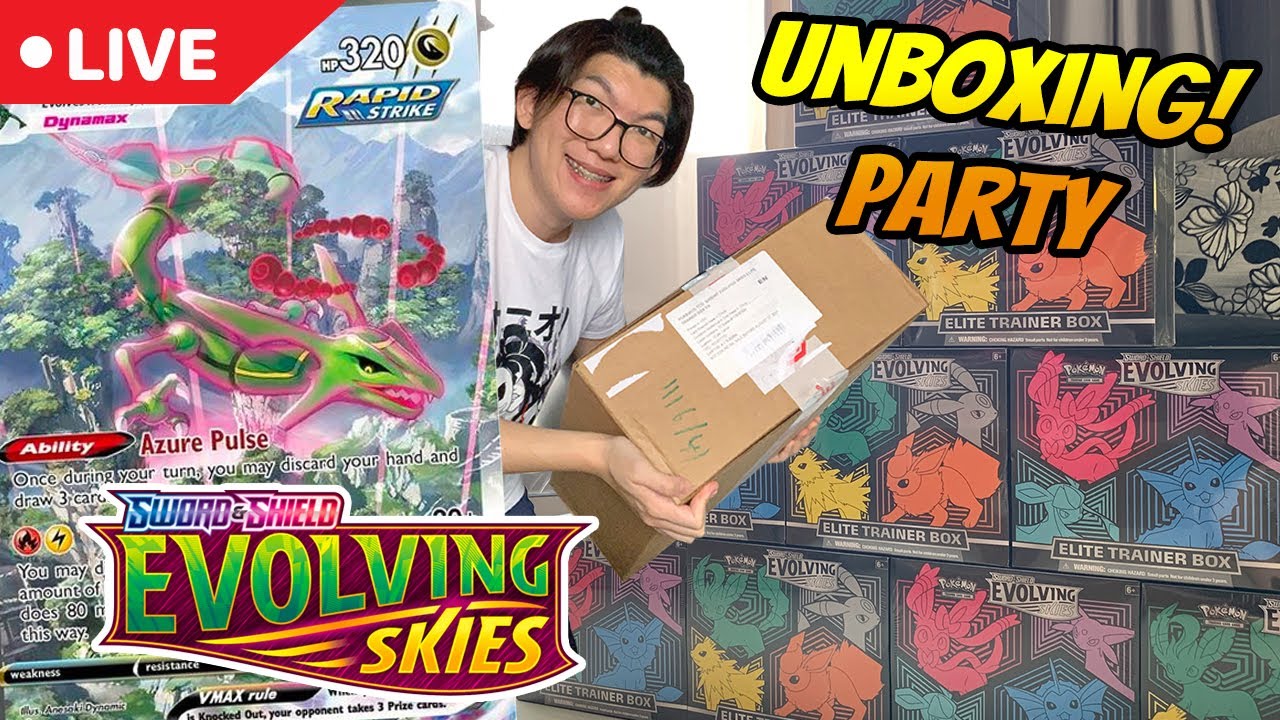 20 JUTA++ Unboxing Evolving Skies Elite Trainer Box Case! - Kartu