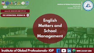 English Matters and School Management