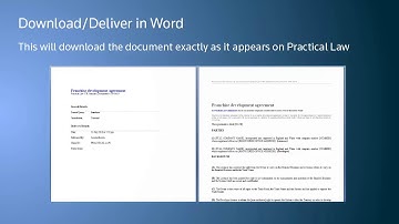 Practical Law – Delivering & Working with documents