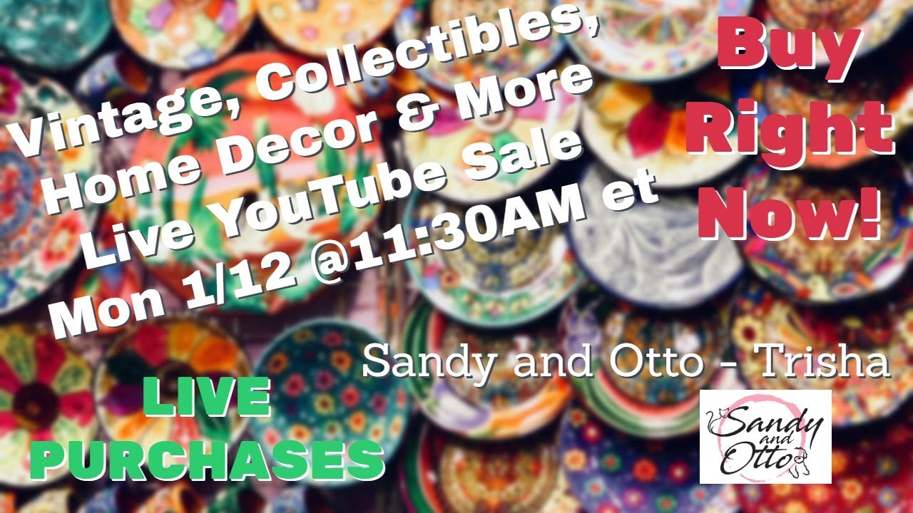 Could this Live Vintage Sale change your life? Tune in to find out | Jan 12 @11:30am et(8:30am)