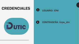 Ingreso Al Aula Virtual De Dutic Unsa - Ucps