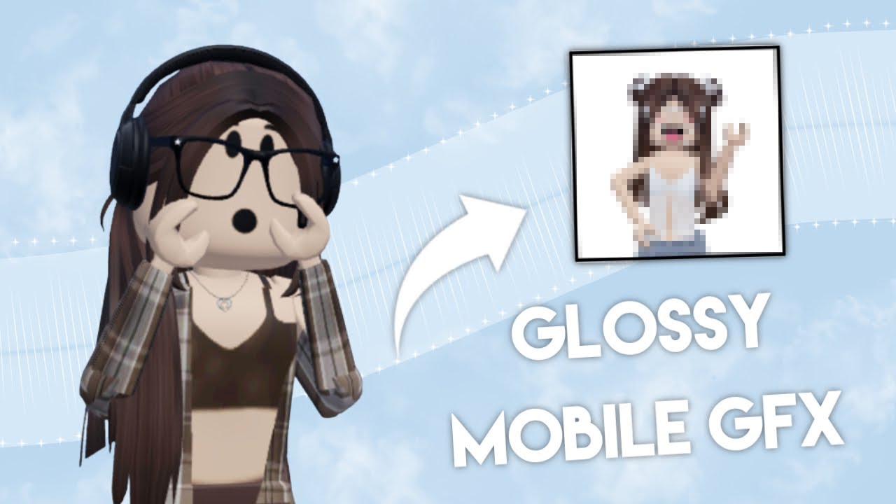 how to make your MOBILE roblox gfx GLOSSY! (super easy) 