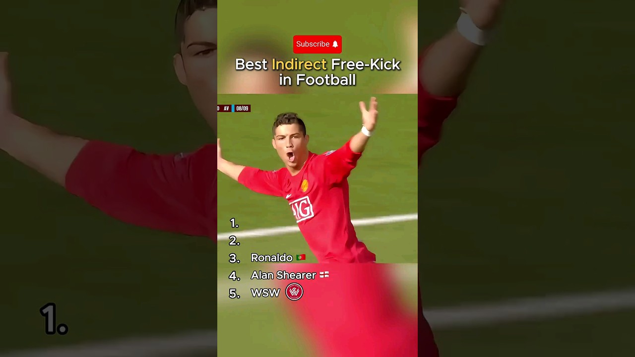 Best indirect free kick in football