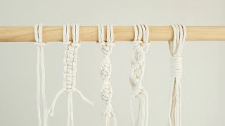 The ONLY macrame knots beginners need to know | Top 5 knots to get you started