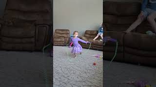 Cute Girls Playing Jumping Rope