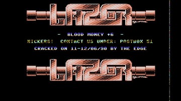 Lazer Intro - Commodore 64 - C64 - Blood Money - Cracktro (PAL)