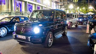 Mercedes-Benz G-Wagon invasion in Monaco!! - Accelerations, Revs, Combos and more!!