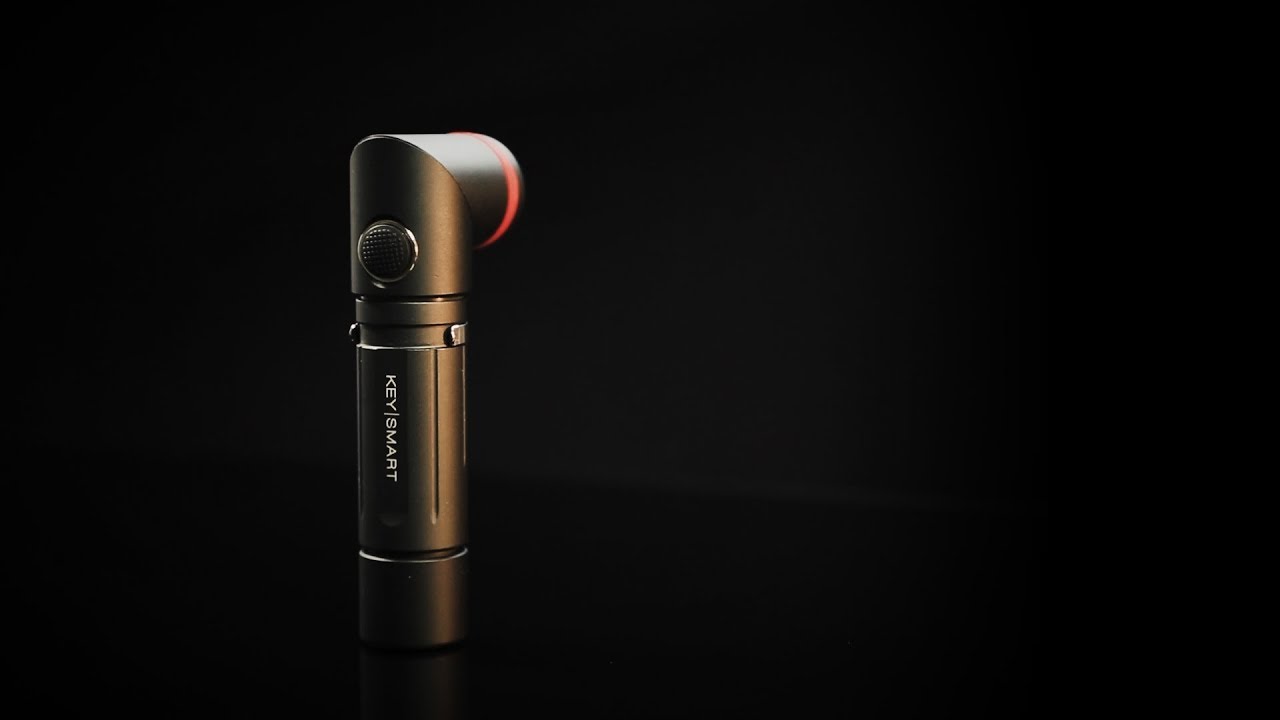 Nano Torch Twist // Compact Flashlight // Black Aluminum KeySmart