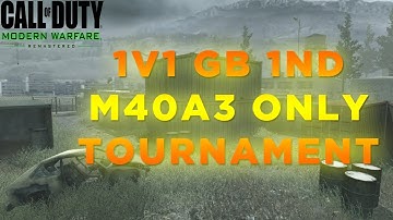 MWR - 1v1 GB 1nD Shipment M40A3 Only Tournament - Gameplay/Highlights