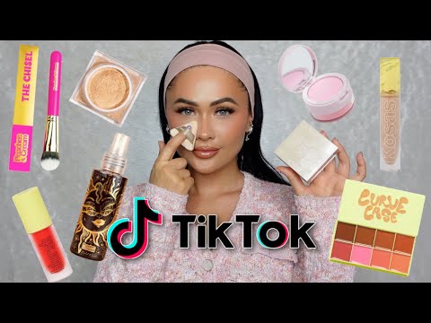 Tiktok Made me Buy it 2024! Full Face of Tiktok Makeup