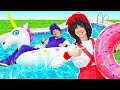 Игры в бассейне и детская песенка про спасателей! Сборник видео для детей Капуки Кануки
