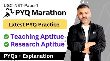 PYQ Marathon | Teaching Aptitude | Research Aptitude | UGC-NET-Paper 1 | Kumar Bharat