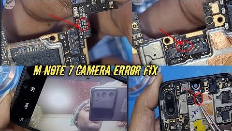 Xiaomi Note 7 Front camera error problem Fix