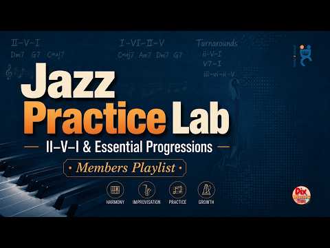 Smooth Jazz Practice Lab – II-V-I & Essential Progressions | Members Only • No Ads