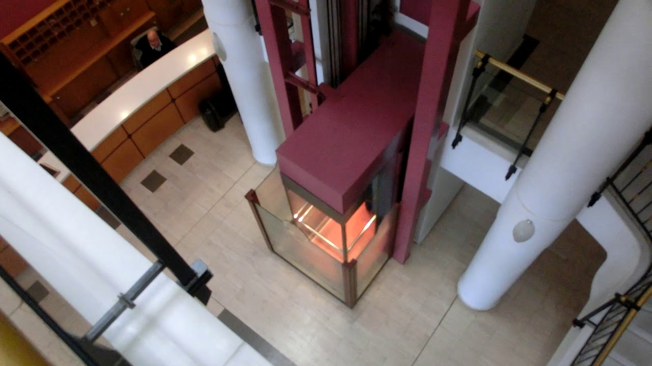 Hydraulic Elevator operation inside hotel lobby YouTube