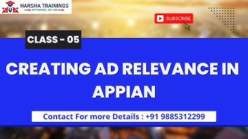 Appian Class 05 | Creating Ad Relavance in Appian | Appian Tutorial for Beginners | New Batch