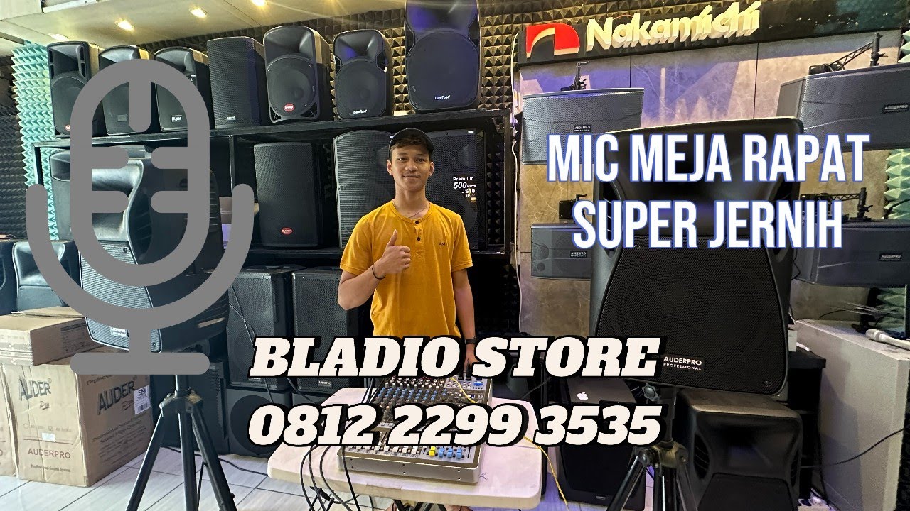 Mic Meja Rapat Wireless AUDERPRO Suara Jernih