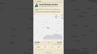 Sarah Huckabee Sanders's jet: KFSM → KLIT Sarah Huckabee Sanders's jet: KFSM → KLIT