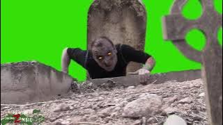 Horror zombie green screen free