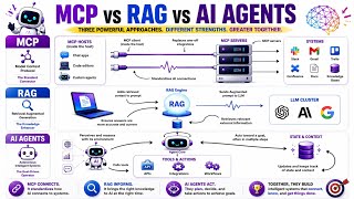 MCP vs RAG vs AI Agents Simply Explained