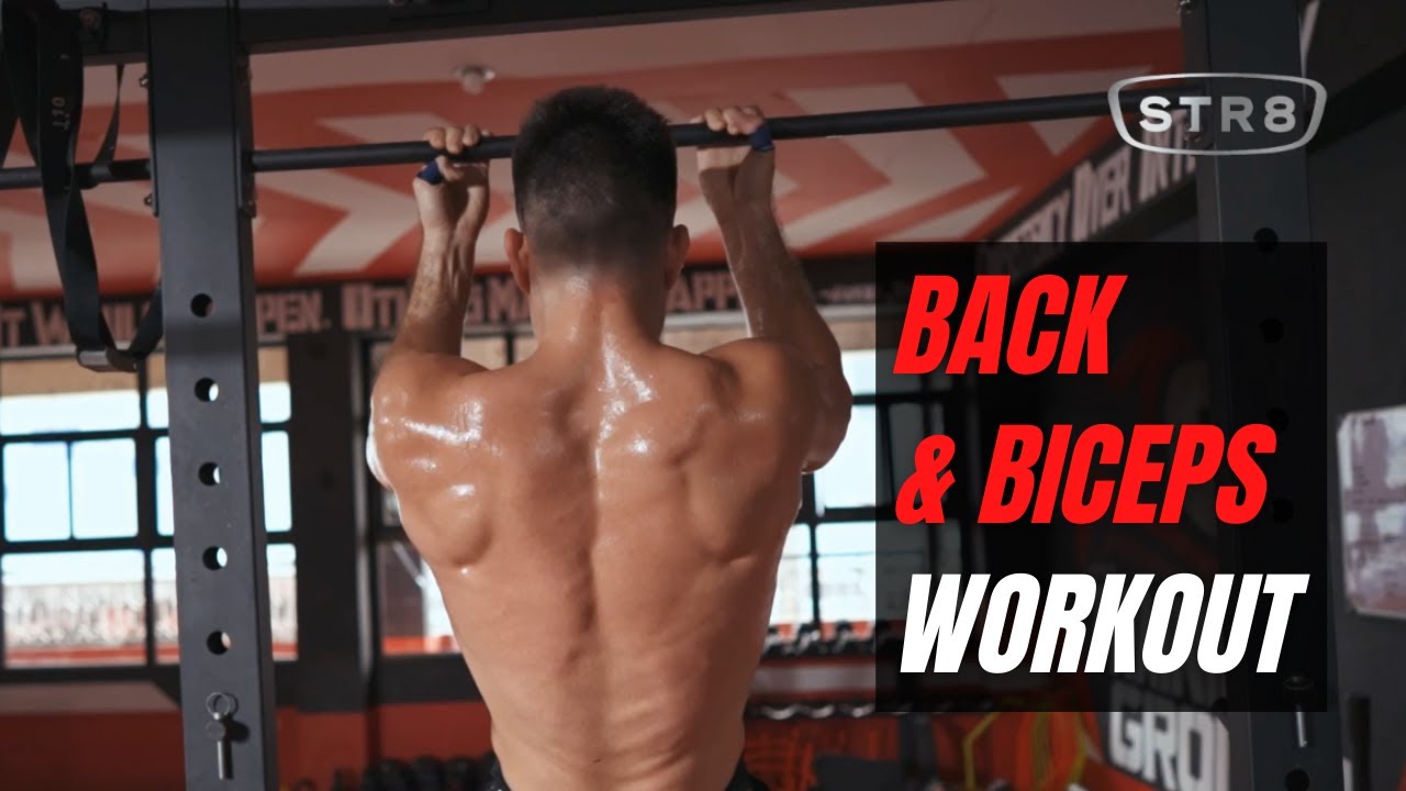 Back & Biceps Workout w/ STR8 FREAK