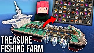 Building the Ultimate TREASURE Fishing Farm with Minecraft Create!