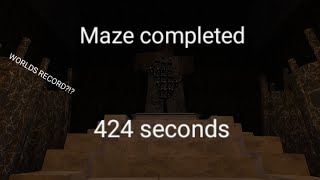 sb: Elude Maze speedrun (424 seconds) world record