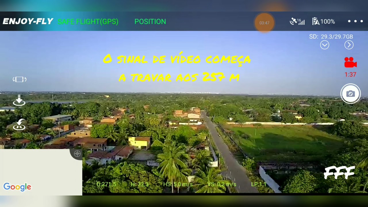 JJRC X9 Heron  - Teste de distância 01