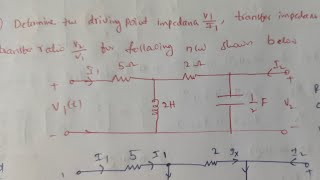 Driving point Impedance || Two port of Network || Network Analysis