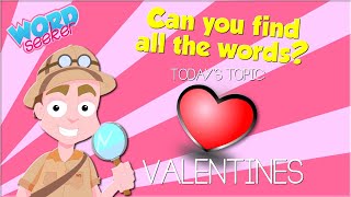 Valentines  | Word Seeker (word search game)