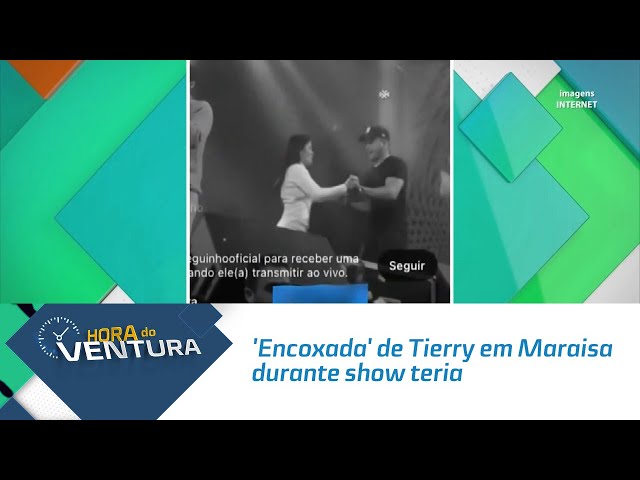 'Encoxada' de Tierry em Maraisa durante show teria incomodado a cantora