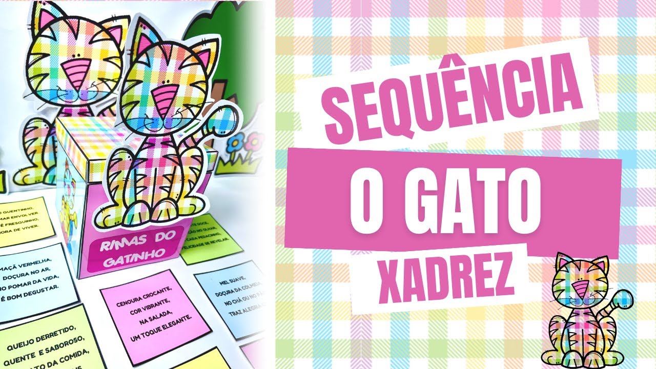 Gato Xadrez: Sequência didática com rimas e cores - Educa Criança