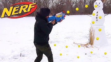 NERF BOY Vs SNOWMAN - NERF RIVAL MXVII-10K NEMESIS, UNBOXING, REVIEW