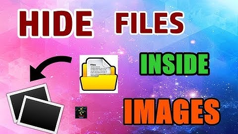 How To Hide Files Inside Images | Windows Tricks