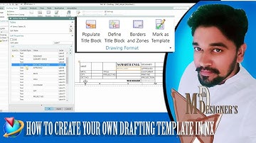 SIMPLEST METHOD TO CREATE YOUR OWN DRAFTING TEMPLATE IN NX # NX TUTORIAL, IN HINDI.